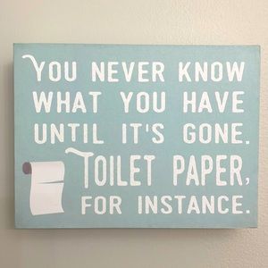 EUC Barnyard Designs Bathroom Box Wall Plaque/Shelf Sitter